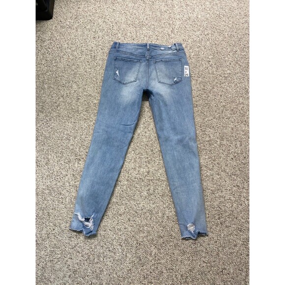 31 Vervet High-Rise Skinny Distressed Raw Hem Light Wash - Picture 5 of 7
